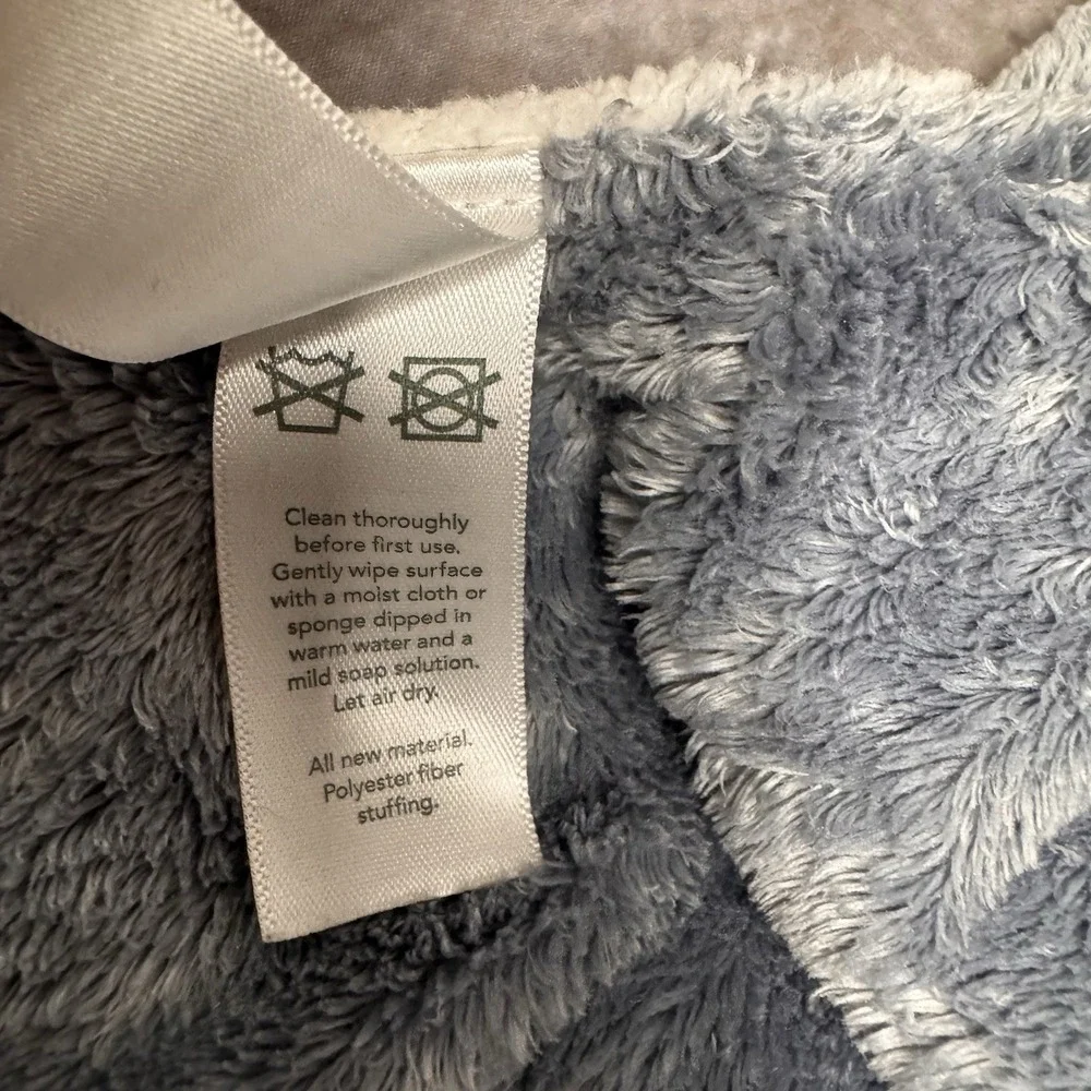 Carters Gray White Panda Security Blanket Lovey Plush